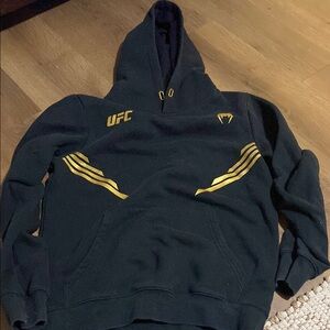 UFC Black and Gold Pullover Sweater with Tribal Accents